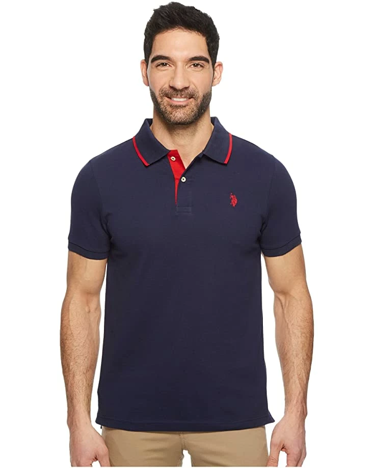 U.S. POLO ASSN. Shirts & Tops Short Sleeve Slim Fit Solid Stretch Pique Polo Shirt 3 U.S. POLO ASSN. Shirts & Tops Short Sleeve Slim Fit Solid Stretch Pique Polo Shirt