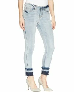 U.S. POLO ASSN. Mid Rise Crop Jeans in Blue