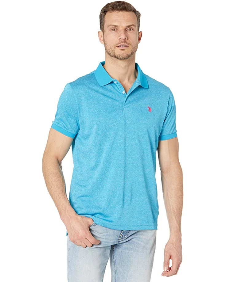U.S. POLO ASSN. Shirts & Tops Polyester Heather Pique Polo Shirt 7 U.S. POLO ASSN. Shirts & Tops Polyester Heather Pique Polo Shirt - Image 5