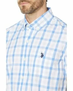 U.S. POLO ASSN. Shirts & Tops Short Sleeve Classic Fit Yarn-Dye Heathered Plaid Woven Shirt 8 U.S. POLO ASSN. Shirts & Tops Short Sleeve Classic Fit Yarn-Dye Heathered Plaid Woven Shirt -Valentino Garavani Sales Shop 81Q4XN5FtFL. AC SR736920