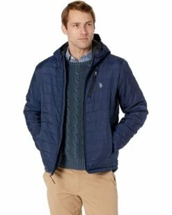 U.S. POLO ASSN. Coats & Outerwear Chevron Puffer Jacket 14 U.S. POLO ASSN. Coats & Outerwear Chevron Puffer Jacket -Valentino Garavani Sales Shop 81QlKUcyGjL. AC SR736920