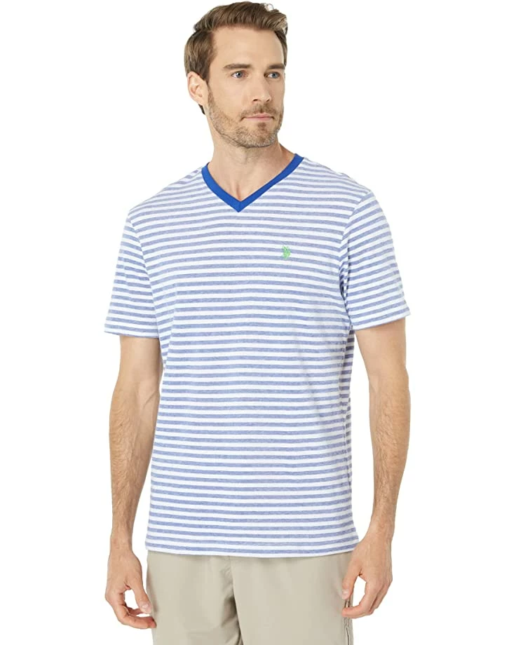 U.S. POLO ASSN. Shirts & Tops Short Sleeve Birdseye Stripe V-Neck Tee 7 U.S. POLO ASSN. Shirts & Tops Short Sleeve Birdseye Stripe V-Neck Tee - Image 5