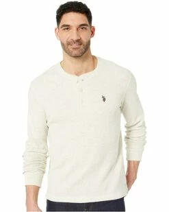 U.S. POLO ASSN. Shirts & Tops Long Sleeve Thermal Henley Shirt -Valentino Garavani Sales Shop 81UMbdVFKjL. AC SR736920