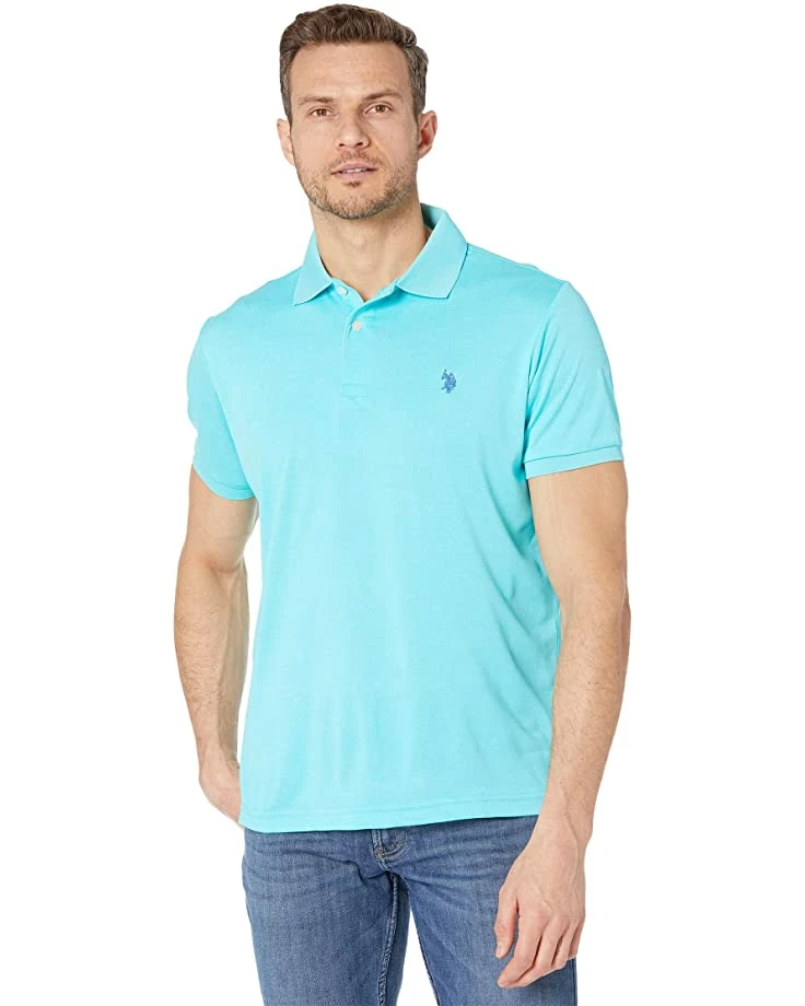 U.S. POLO ASSN. Shirts & Tops Polyester Heather Pique Polo Shirt 8 U.S. POLO ASSN. Shirts & Tops Polyester Heather Pique Polo Shirt - Image 6