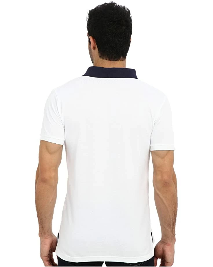 U.S. POLO ASSN. Shirts & Tops Slim Fit Solid Pique Polo w/ Contrast Color Striped Under Collar 5 U.S. POLO ASSN. Shirts & Tops Slim Fit Solid Pique Polo w/ Contrast Color Striped Under Collar - Image 3