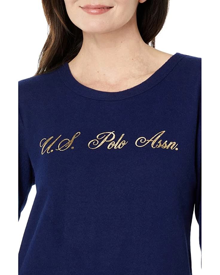 U.S. POLO ASSN. Shirts & Tops Long Sleeve Hacci Cursive Logo Print 5 U.S. POLO ASSN. Shirts & Tops Long Sleeve Hacci Cursive Logo Print - Image 3
