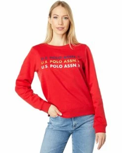 U.S. POLO ASSN. Hoodies & Sweatshirts Long Sleeve Foil Logo Repeat Crew Neck -Valentino Garavani Sales Shop 81XAlEb5bAL. AC SR736920