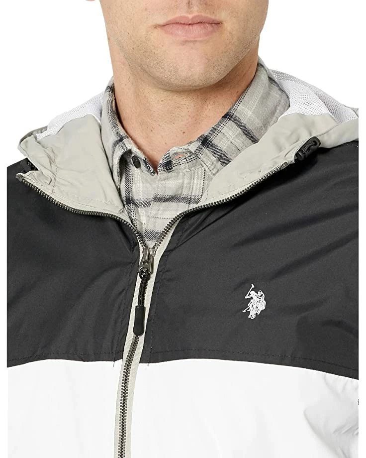 U.S. POLO ASSN. Coats & Outerwear Tricolor Hooded Windbreaker 5 U.S. POLO ASSN. Coats & Outerwear Tricolor Hooded Windbreaker - Image 3