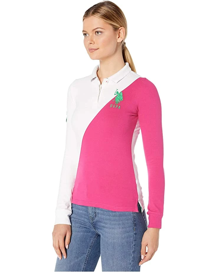U.S. POLO ASSN. Shirts & Tops Splice Long Sleeve Polo 4 U.S. POLO ASSN. Shirts & Tops Splice Long Sleeve Polo - Image 2