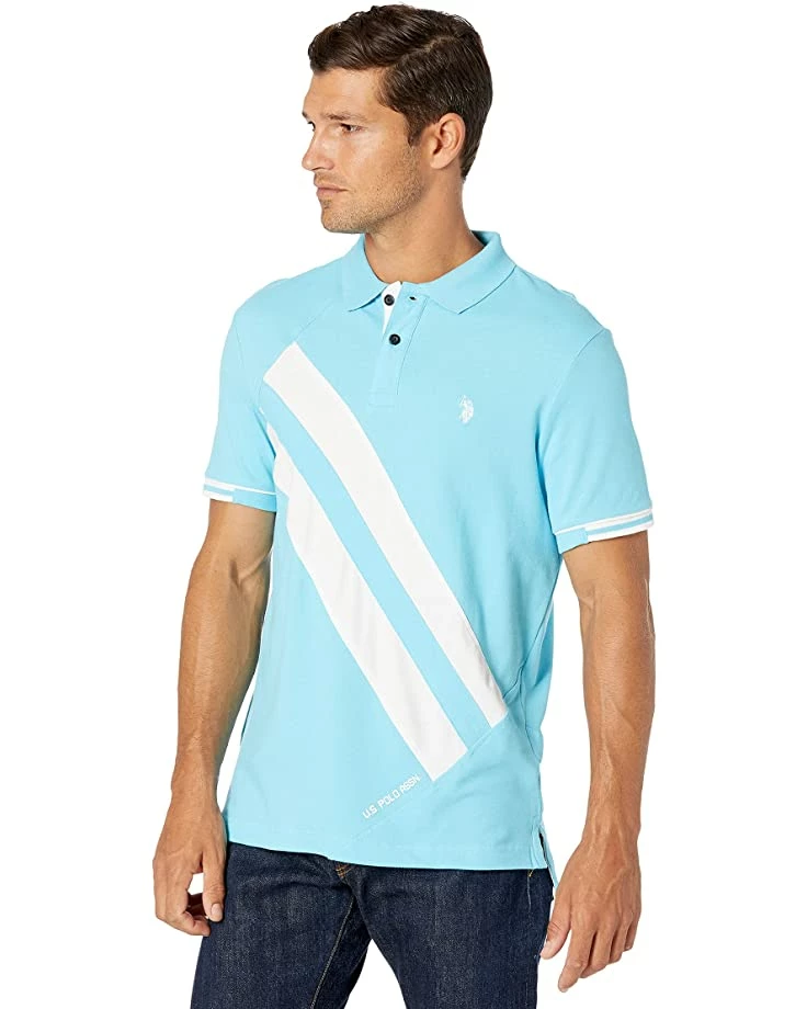 U.S. POLO ASSN. Shirts & Tops Short Sleeve Slim Fit Stretch Diagonal Polo 3 U.S. POLO ASSN. Shirts & Tops Short Sleeve Slim Fit Stretch Diagonal Polo