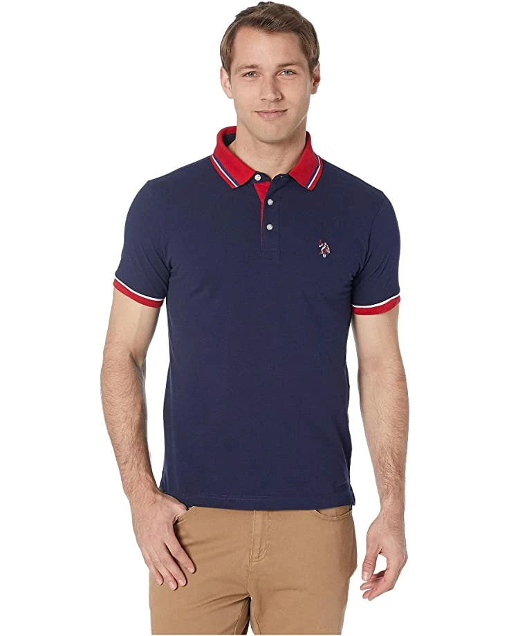 U.S. POLO ASSN. Shirts & Tops Slim Fit Contrast Pique Polo 9 U.S. POLO ASSN. Shirts & Tops Slim Fit Contrast Pique Polo - Image 7