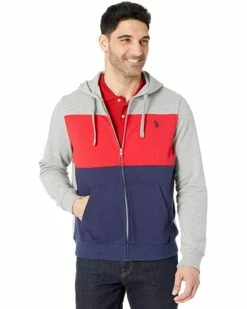U.S. POLO ASSN. Hoodies & Sweatshirts Full Zip Color-Block Hoodie 11 U.S. POLO ASSN. Hoodies & Sweatshirts Full Zip Color-Block Hoodie -Valentino Garavani Sales Shop 81aijE43gL. AC SR736920