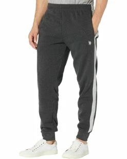 U.S. POLO ASSN. Pants Contrast Rib Fleece Joggers -Valentino Garavani Sales Shop 81bGJ1SuTL. AC SR736920