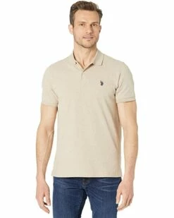 U.S. POLO ASSN. Shirts & Tops Solid Cotton Pique Polo with Small Pony -Valentino Garavani Sales Shop 81buuIww8AL. AC SR736920