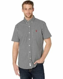 U.S. POLO ASSN. Shirts & Tops Short Sleeve Two-Color Check Woven Shirt