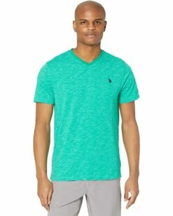 U.S. POLO ASSN. Shirts & Tops Space Dyed V-Neck T-Shirt -Valentino Garavani Sales Shop 81eHPNPiXFL. AC SR736920
