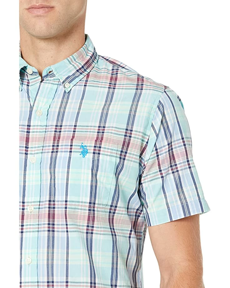 U.S. POLO ASSN. Shirts & Tops Short Sleeve Multi Plaid Poplin Woven Shirt 5 U.S. POLO ASSN. Shirts & Tops Short Sleeve Multi Plaid Poplin Woven Shirt - Image 3