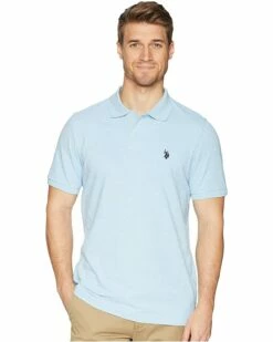 U.S. POLO ASSN. Shirts & Tops Solid Cotton Pique Polo with Small Pony -Valentino Garavani Sales Shop 81gxV5m8ldL. AC SR736920