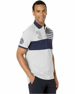 U.S. POLO ASSN. Shirts & Tops Color Block Americana Pique Polo -Valentino Garavani Sales Shop 81h e90fAeL. AC SR736920