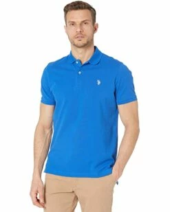 U.S. POLO ASSN. Shirts & Tops Solid Cotton Pique Polo with Small Pony -Valentino Garavani Sales Shop 81iQrvQAHtL. AC SR736920