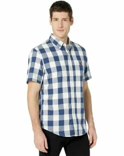 U.S. POLO ASSN. Shirts & Tops Short Sleeve Buffalo Check Woven Shirt