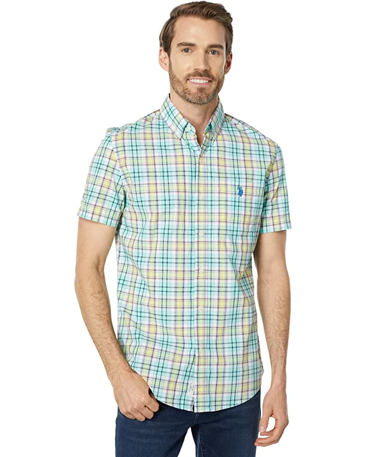 U.S. POLO ASSN. Shirts & Tops Short Sleeve Canvas Madras Woven Shirt 3 U.S. POLO ASSN. Shirts & Tops Short Sleeve Canvas Madras Woven Shirt