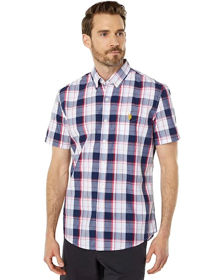 U.S. POLO ASSN. Shirts & Tops Short Sleeve Large Plaid Poplin Woven Shirt 3 U.S. POLO ASSN. Shirts & Tops Short Sleeve Large Plaid Poplin Woven Shirt