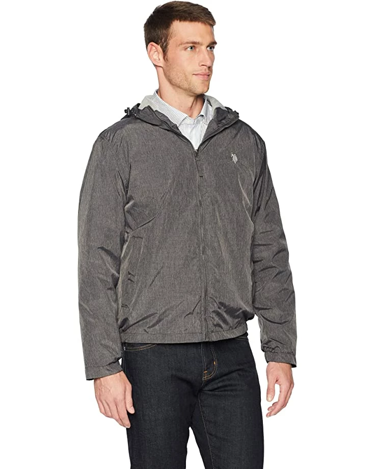 U.S. POLO ASSN. Coats & Outerwear Heather Hooded Windbreaker 6 U.S. POLO ASSN. Coats & Outerwear Heather Hooded Windbreaker - Image 4