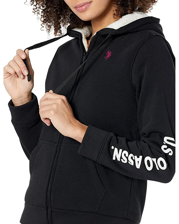 U.S. POLO ASSN. Hoodies & Sweatshirts Sleeve Print Fleece Jacket 5 U.S. POLO ASSN. Hoodies & Sweatshirts Sleeve Print Fleece Jacket - Image 3