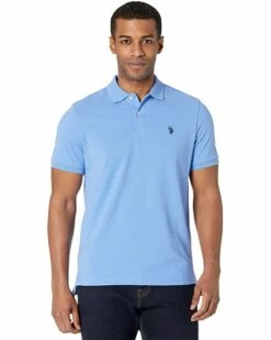 U.S. POLO ASSN. Shirts & Tops Solid Cotton Pique Polo with Small Pony -Valentino Garavani Sales Shop 81lDo2lpGBL. AC SR736920