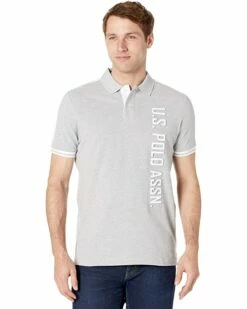 U.S. POLO ASSN. Shirts & Tops Short Sleeve Vertical Logo Solid Polo -Valentino Garavani Sales Shop 81lETmSJgIL. AC SR736920