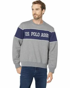 U.S. POLO ASSN. Hoodies & Sweatshirts Long Sleeve Crew Neck Sweatshirt -Valentino Garavani Sales Shop 81m hrumSkL. AC SR736920