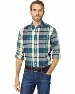 U.S. POLO ASSN. Shirts & Tops Long Sleeve Yarn-Dye Peached Poplin Plaid Woven Shirt 13 U.S. POLO ASSN. Shirts & Tops Long Sleeve Yarn-Dye Peached Poplin Plaid Woven Shirt -Valentino Garavani Sales Shop 81mG6qUCyqL. AC SR736920