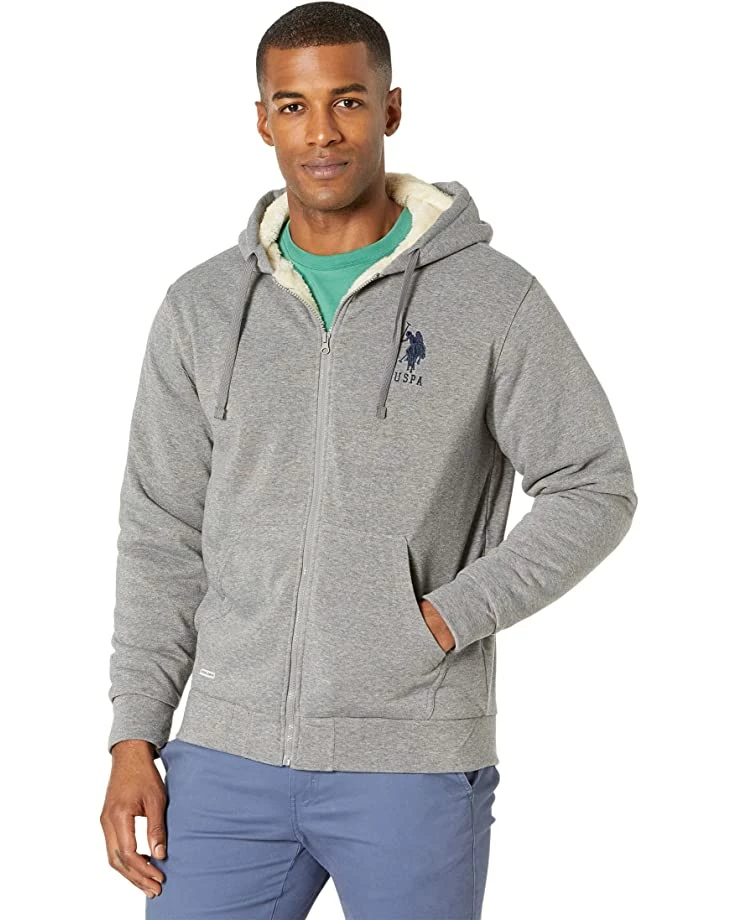 U.S. POLO ASSN. Hoodies & Sweatshirts Full Zip Fleece Sherpa Lined Hoodie 3 U.S. POLO ASSN. Hoodies & Sweatshirts Full Zip Fleece Sherpa Lined Hoodie