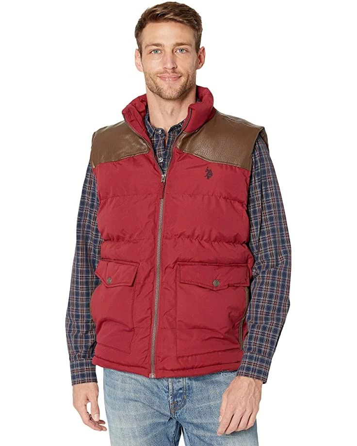 U.S. POLO ASSN. Coats & Outerwear Signature Vest w/ PU Yoke 9 U.S. POLO ASSN. Coats & Outerwear Signature Vest w/ PU Yoke - Image 7