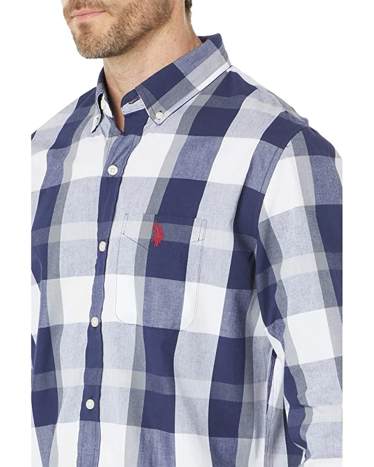 U.S. POLO ASSN. Shirts & Tops Long Sleeve Large Plaid Poplin Woven Shirt 5 U.S. POLO ASSN. Shirts & Tops Long Sleeve Large Plaid Poplin Woven Shirt - Image 3
