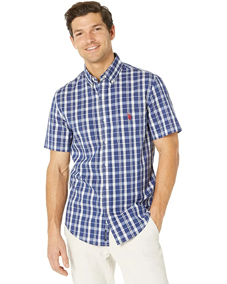 U.S. POLO ASSN. Shirts & Tops Short Sleeve Slim Fit Plaid Woven Shirt 3 U.S. POLO ASSN. Shirts & Tops Short Sleeve Slim Fit Plaid Woven Shirt