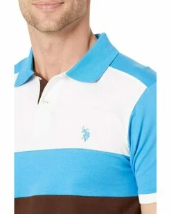 U.S. POLO ASSN. Shirts & Tops Slim Fit Chest Stripe Color Block Polo Shirt -Valentino Garavani Sales Shop 81uBnzs9esL. AC SR736920