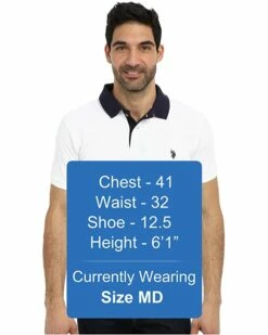 U.S. POLO ASSN. Shirts & Tops Slim Fit Solid Pique Polo w/ Contrast Color Striped Under Collar 11 U.S. POLO ASSN. Shirts & Tops Slim Fit Solid Pique Polo w/ Contrast Color Striped Under Collar -Valentino Garavani Sales Shop 81v8ypDS5rL. AC SR736920