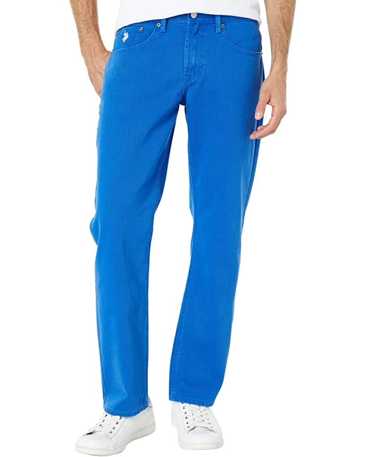 U.S. POLO ASSN. Slim Straight Five-Pocket Jeans in Electric Blue 3 U.S. POLO ASSN. Slim Straight Five-Pocket Jeans in Electric Blue