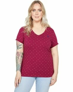 U.S. POLO ASSN. Shirts & Tops Dot V-Neck Tee 22 U.S. POLO ASSN. Shirts & Tops Dot V-Neck Tee -Valentino Garavani Sales Shop 81vevpz9suL. AC SR736920