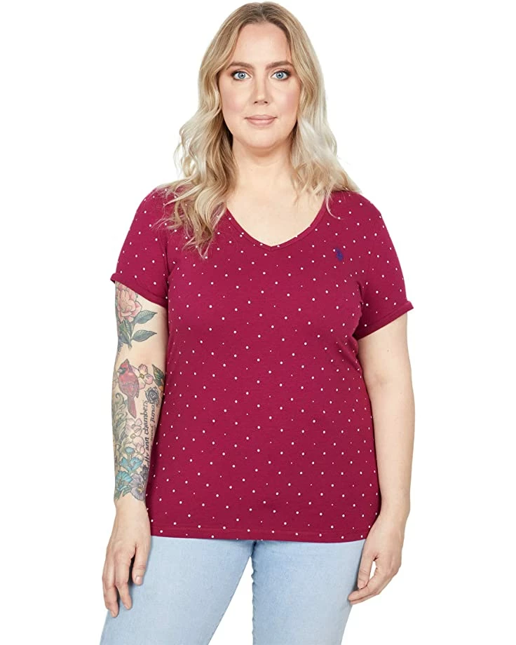 U.S. POLO ASSN. Shirts & Tops Dot V-Neck Tee 12 U.S. POLO ASSN. Shirts & Tops Dot V-Neck Tee - Image 10