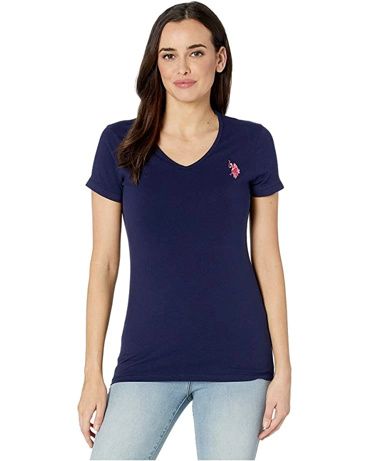 U.S. POLO ASSN. Shirts & Tops Tonal Scallop V-Neck Tee 7 U.S. POLO ASSN. Shirts & Tops Tonal Scallop V-Neck Tee - Image 5