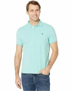U.S. POLO ASSN. Shirts & Tops Solid Cotton Pique Polo with Small Pony -Valentino Garavani Sales Shop 81xg7dZLR4L. AC SR736920