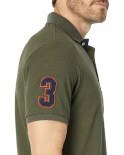 U.S. POLO ASSN. Shirts & Tops Slim Fit Big Horse Polo with Stripe Collar -Valentino Garavani Sales Shop 81yZf6YykKL. AC SR736920