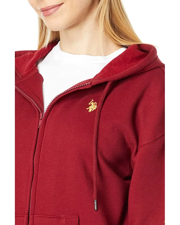 U.S. POLO ASSN. Hoodies & Sweatshirts Long Sleeve Metallic Print Logo Zip-Up Hoodie 5 U.S. POLO ASSN. Hoodies & Sweatshirts Long Sleeve Metallic Print Logo Zip-Up Hoodie - Image 3