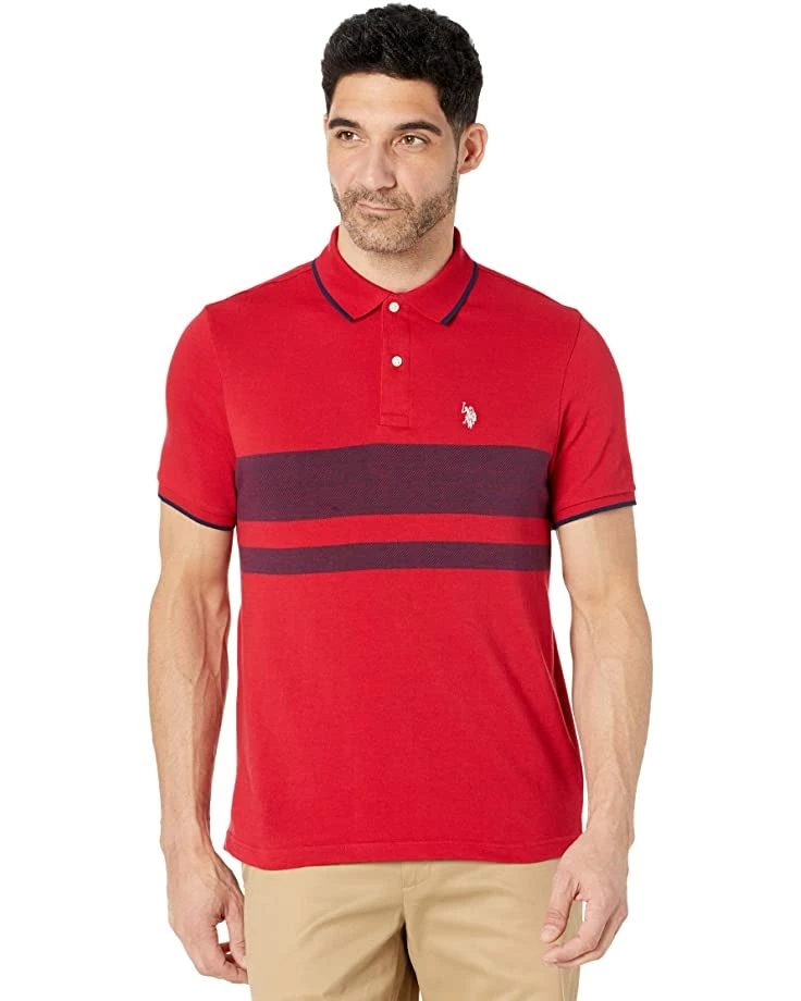 U.S. POLO ASSN. Shirts & Tops Solid Pique Jacquard Chest 3 U.S. POLO ASSN. Shirts & Tops Solid Pique Jacquard Chest