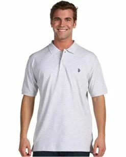 U.S. POLO ASSN. Shirts & Tops Solid Cotton Pique Polo with Small Pony -Valentino Garavani Sales Shop 81zUFjiPP4L. AC SR736920
