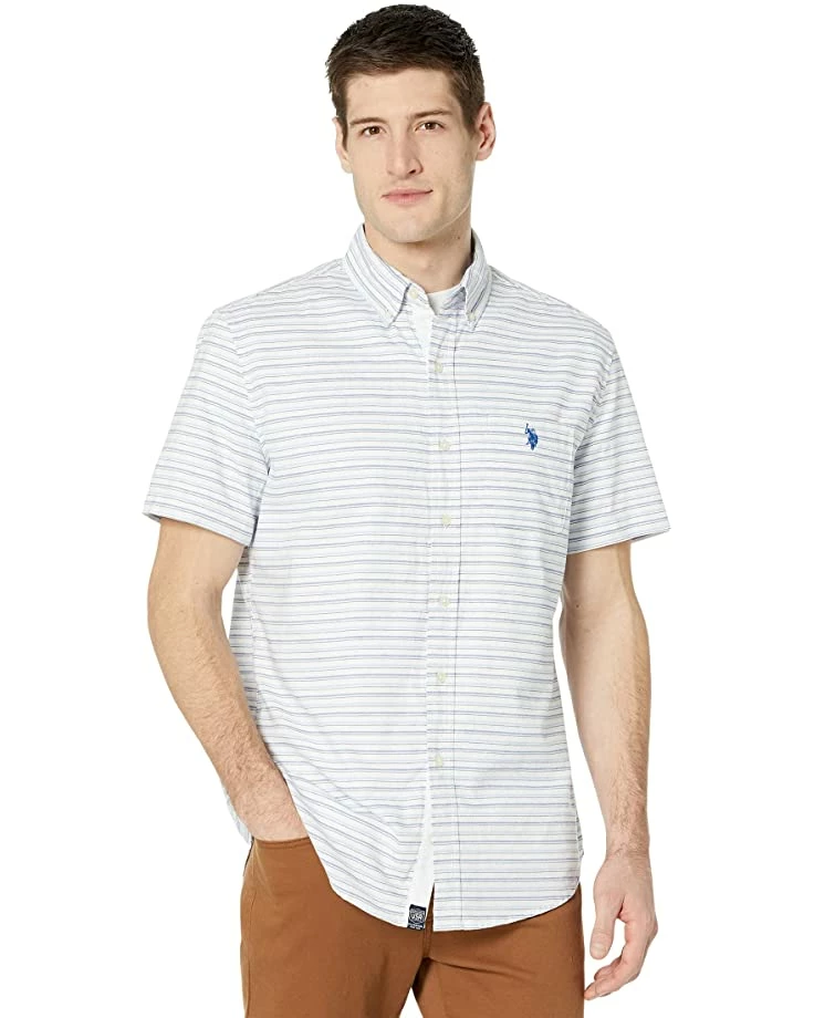 U.S. POLO ASSN. Shirts & Tops Short Sleeve Classic Fit Horizontal Stripe Woven Shirt 3 U.S. POLO ASSN. Shirts & Tops Short Sleeve Classic Fit Horizontal Stripe Woven Shirt