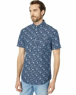 U.S. POLO ASSN. Shirts & Tops Short Sleeve Canvas Discharge Print Woven Shirt